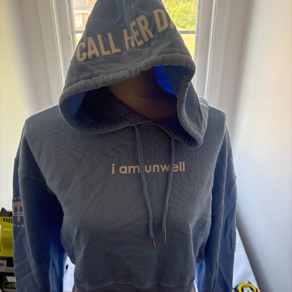 Call Her Daddy Barstool Chicks Daddy Gang Alex Cooper Cropped Hoodie Size M - Picture 2 of 10